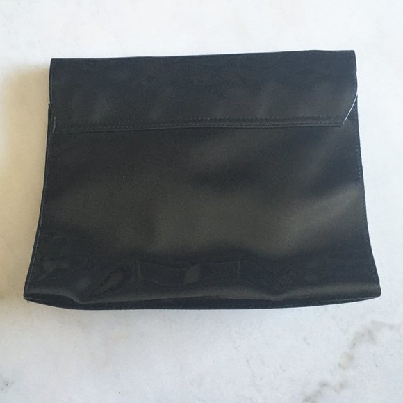 3/$36 - New! Shiny black envelope clutch (sealed with a kiss!) with red lips - Picture 2 of 3